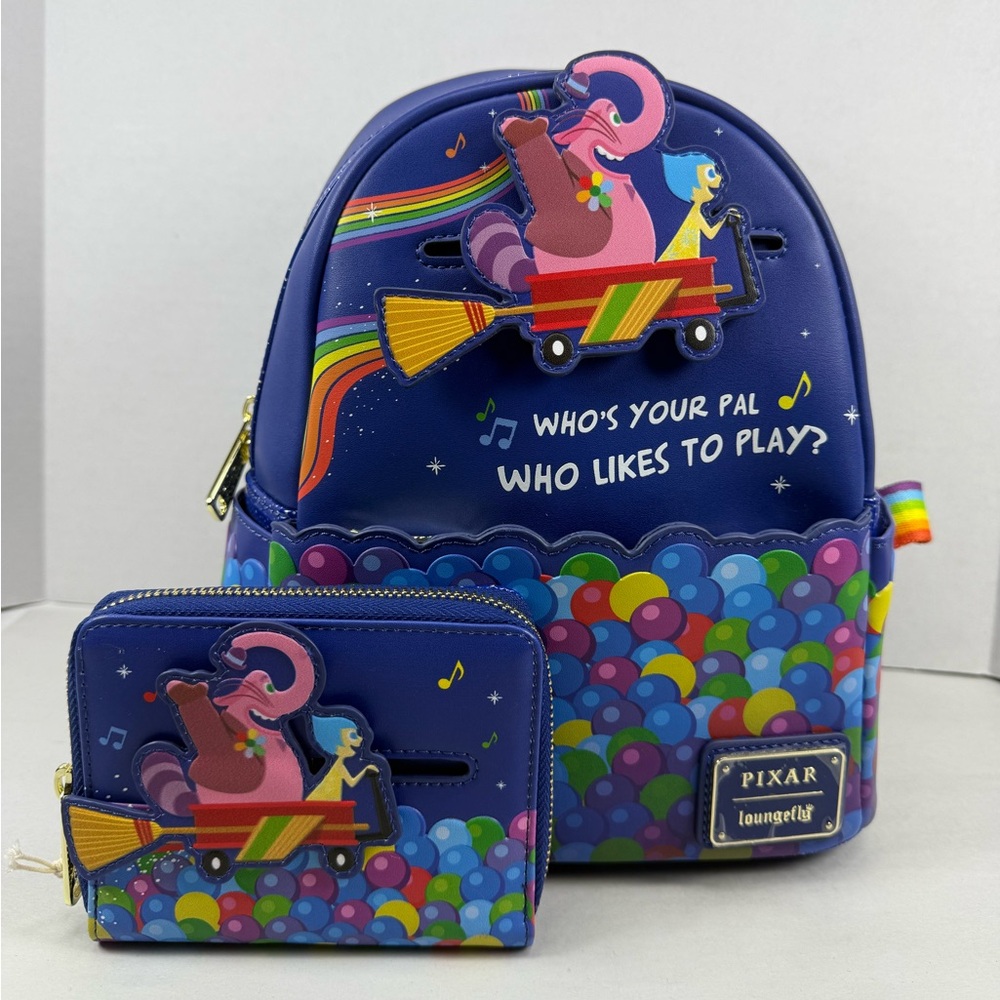 Loungefly Disney Pixar Inside Out Bing Bong and Joy Rocket Set - Picture 8 of 16